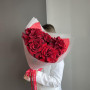 Букет из 5 красных французских роз — вид 4
